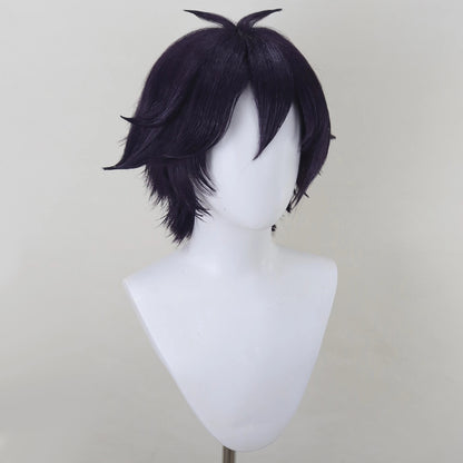 BoomCosplay Game Cosplay Jubess Black Purple Wig