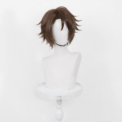 BoomCospay Game Cosplay Deep Brown 32cm Wig