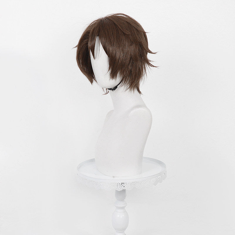 BoomCospay Game Cosplay Deep Brown 32cm Wig