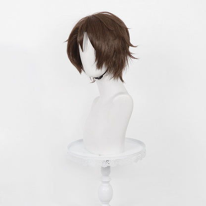 BoomCospay Game Cosplay Deep Brown 32cm Wig