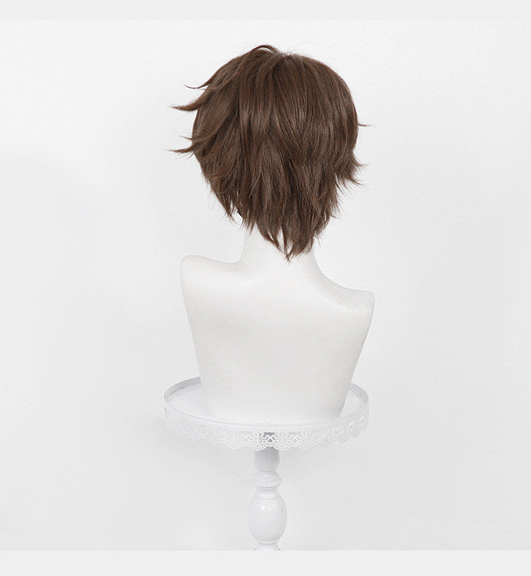 BoomCospay Game Cosplay Deep Brown 32cm Wig
