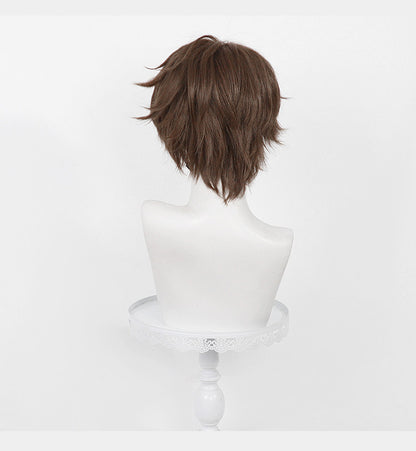 BoomCospay Game Cosplay Deep Brown 32cm Wig