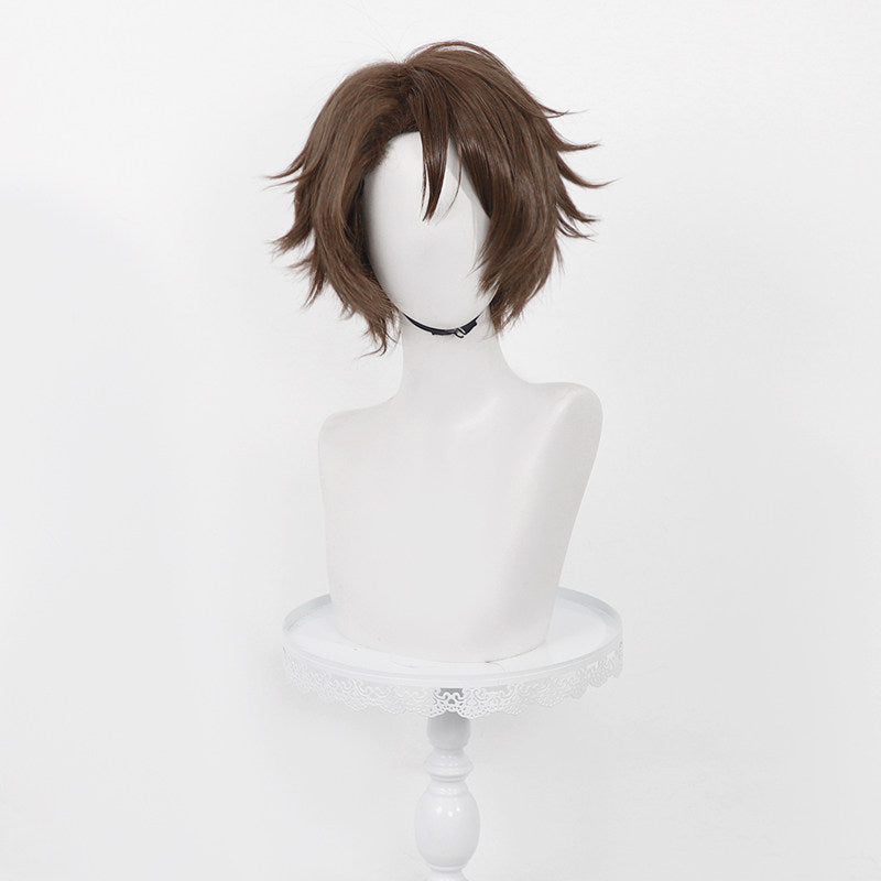 BoomCospay Game Cosplay Deep Brown 32cm Wig