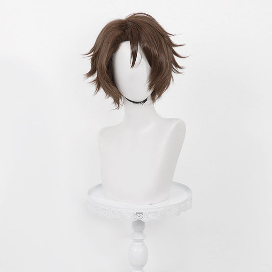 BoomCospay Game Cosplay Deep Brown 32cm Wig