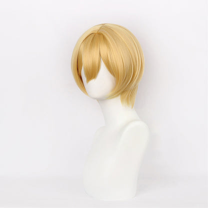 BoomCospay Game Cosplay Golden 30cm Wig