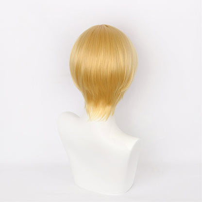 BoomCospay Game Cosplay Golden 30cm Wig