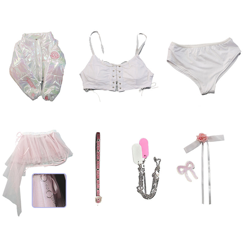 BoomCospay【S-XXL】Game Cosplay Red Shining Light Costume