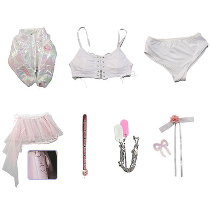 BoomCospay【S-XXL】Game Cosplay Red Shining Light Costume