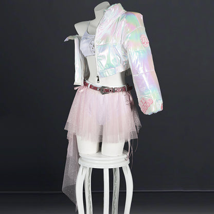 BoomCospay【S-XXL】Game Cosplay Red Shining Light Costume