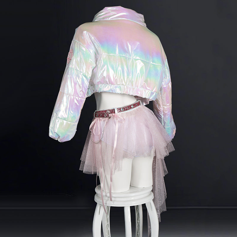 BoomCospay【S-XXL】Game Cosplay Red Shining Light Costume