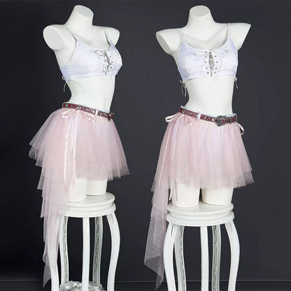 BoomCospay【S-XXL】Game Cosplay Red Shining Light Costume