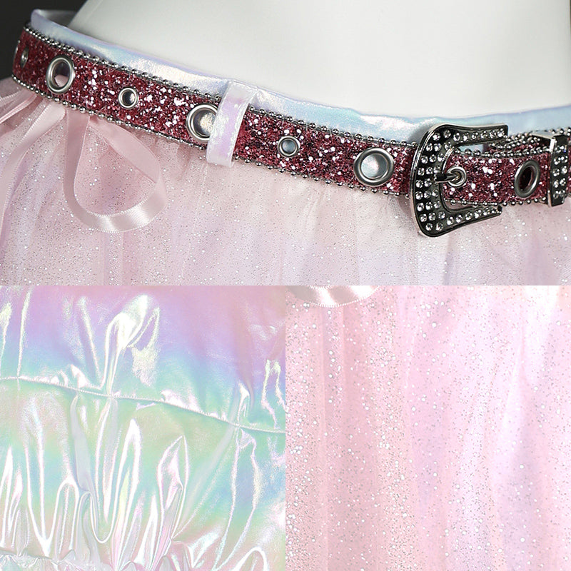 BoomCospay【S-XXL】Game Cosplay Red Shining Light Costume