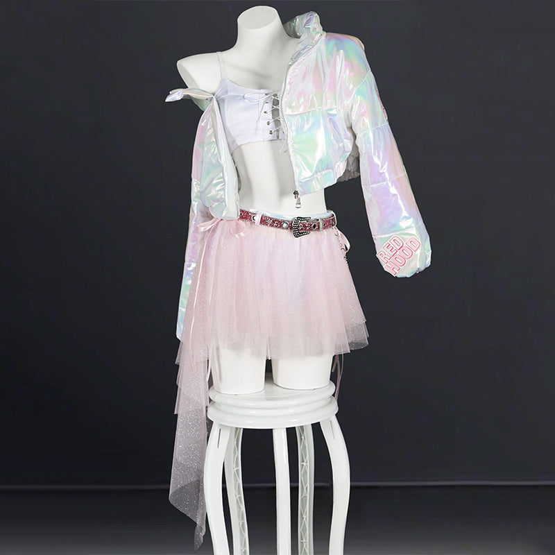 BoomCospay【S-XXL】Game Cosplay Red Shining Light Costume