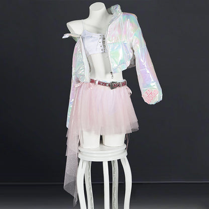 BoomCospay【S-XXL】Game Cosplay Red Shining Light Costume