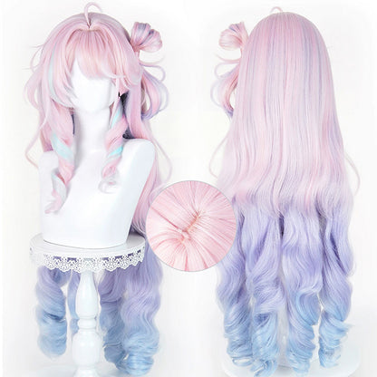 BoomCosplay Game Wuwa Cosplay Denia Pink Purple Blue 100cm Wig