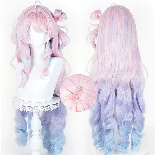 BoomCosplay Game Wuwa Cosplay Denia Pink Purple Blue 100cm Wig