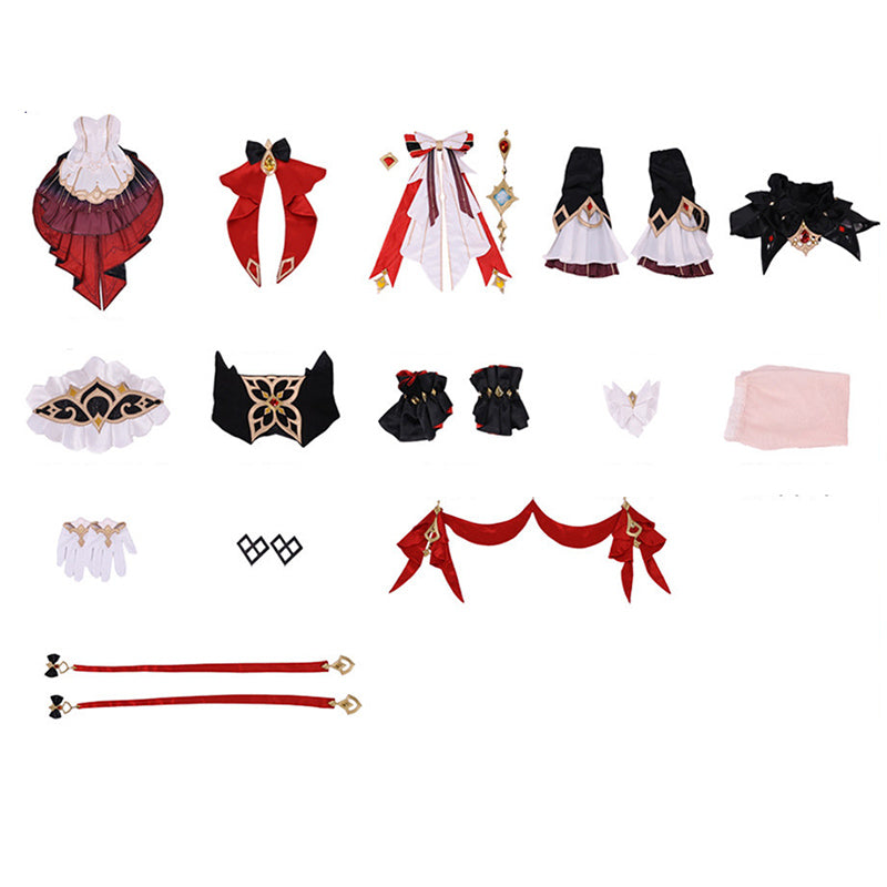BoomCosplay-R【S-2XL】Game Genshin Cosplay Marionette Sandrone Costume