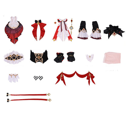 BoomCosplay-R【S-2XL】Game Genshin Cosplay Marionette Sandrone Costume