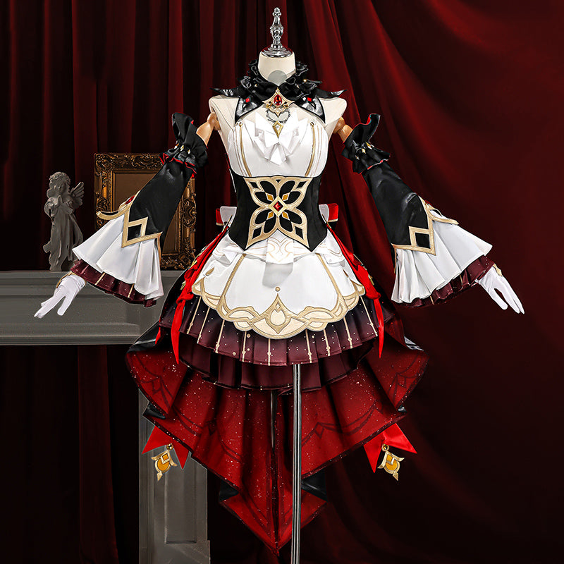 BoomCosplay-R【S-2XL】Game Genshin Cosplay Marionette Sandrone Costume