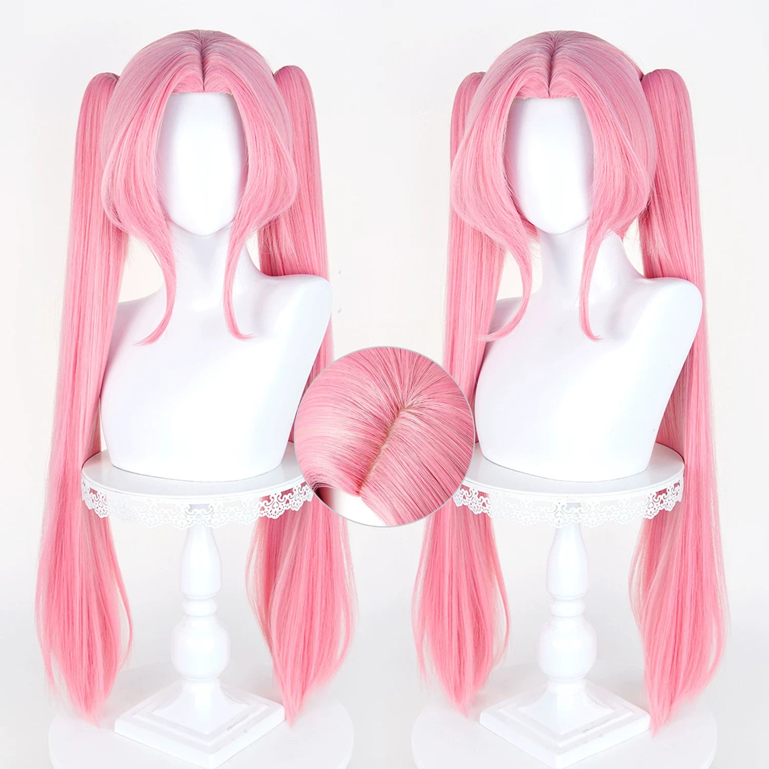 BoomCosplay Anime Cosplay Zombie Stage AU Pink Wig