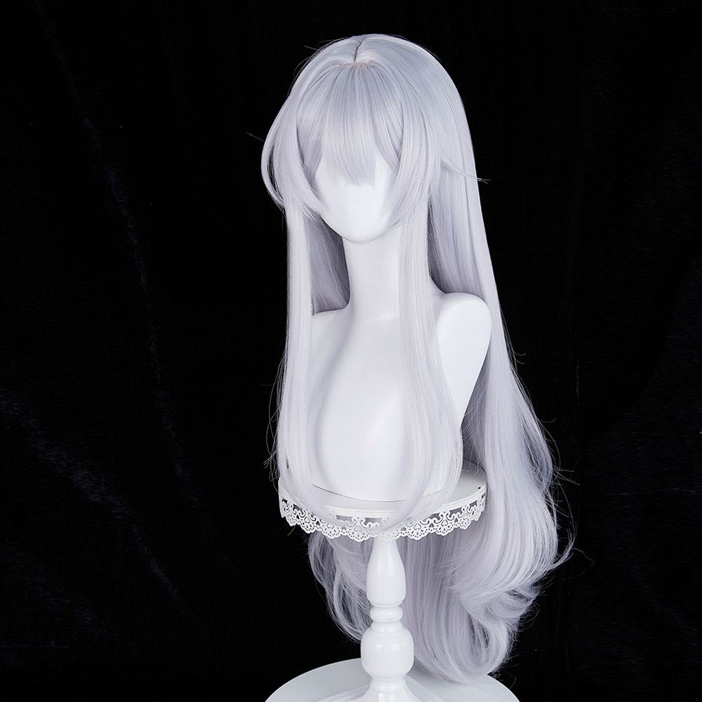 BoomCosplay Game Azur Ship Girl Cosplay Shinano Oath Skin Vow of Blossoms and Dreams Custom Silver 95cm Wig