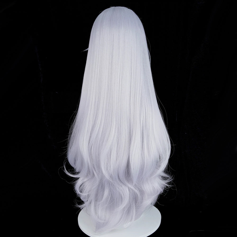 BoomCosplay Game Azur Ship Girl Cosplay Shinano Oath Skin Vow of Blossoms and Dreams Custom Silver 95cm Wig