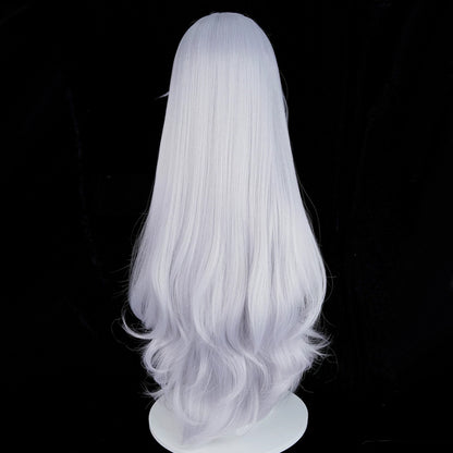 BoomCosplay Game Azur Ship Girl Cosplay Shinano Oath Skin Vow of Blossoms and Dreams Custom Silver 95cm Wig