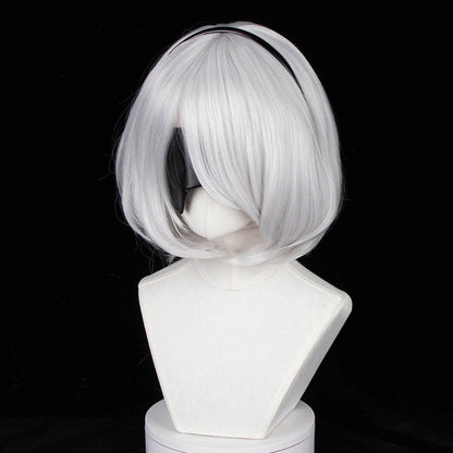 BoomCosplay Game Cosplay Azur Ship Girl Collaboration [B]rief respite Silver White Wig