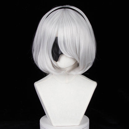 BoomCosplay Game Cosplay Azur Ship Girl Collaboration [B]rief respite Silver White Wig