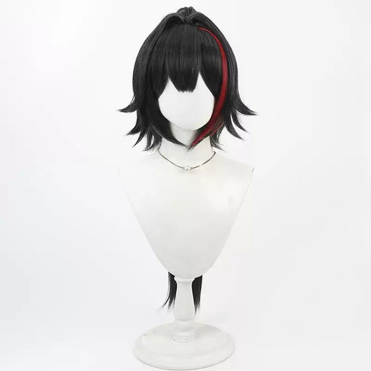 BoomCosplay Game Cosplay Black Cheerleader Wig