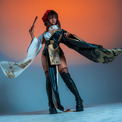 BoomCosplay Game Cosplay Black Rabbit Costume
