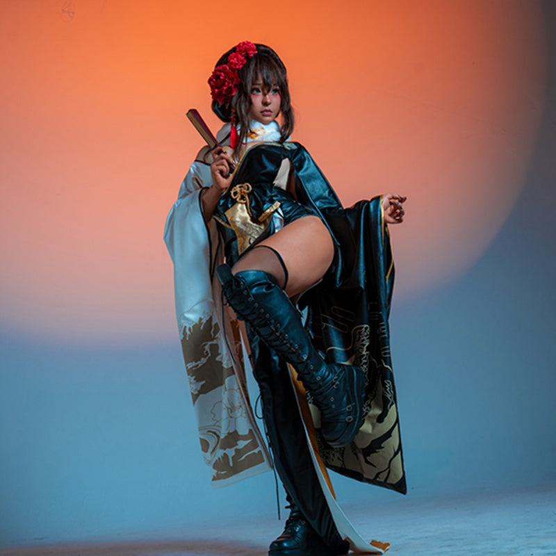 BoomCosplay Game Cosplay Black Rabbit Costume