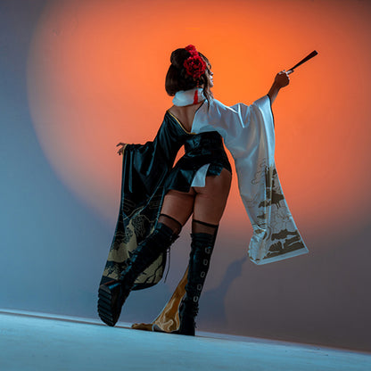 BoomCosplay Game Cosplay Black Rabbit Costume