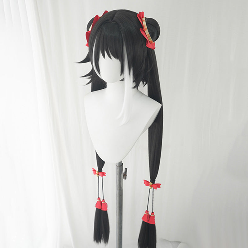 BoomCosplay Spiel Wuwa Cosplay Denia Pink Lila Blau 100cm Perücke
