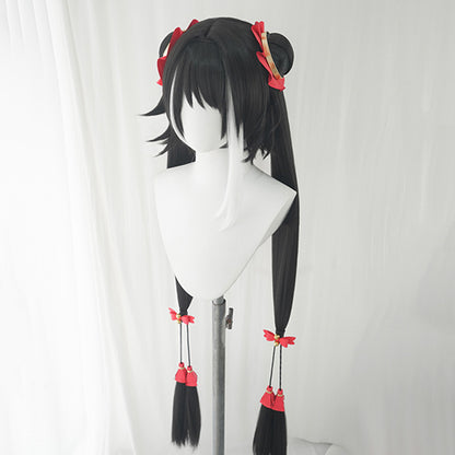 BoomCosplay Spiel Wuwa Cosplay Denia Pink Lila Blau 100cm Perücke