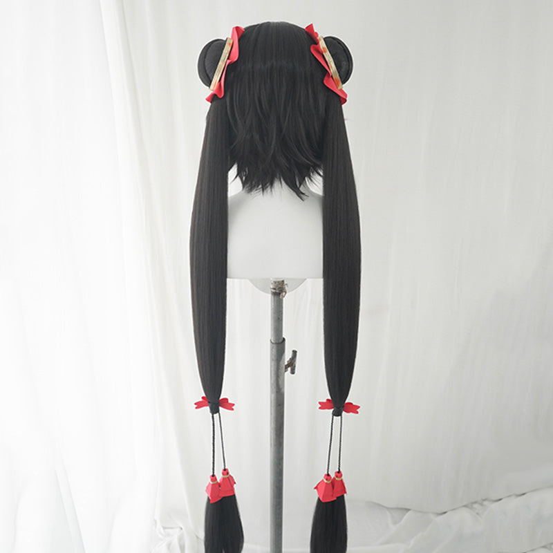 BoomCosplay Spiel Wuwa Cosplay Denia Pink Lila Blau 100cm Perücke