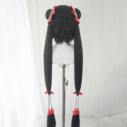 BoomCosplay Spiel Wuwa Cosplay Denia Pink Lila Blau 100cm Perücke