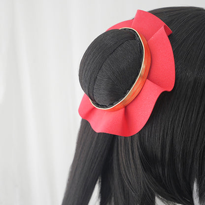 BoomCosplay Spiel Wuwa Cosplay Denia Pink Lila Blau 100cm Perücke