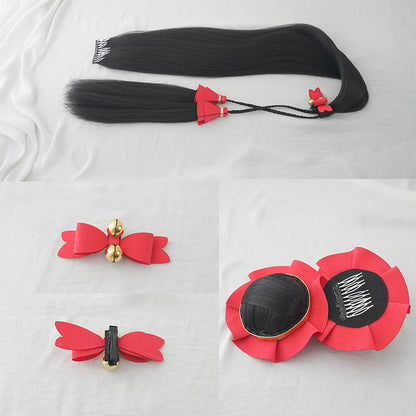 BoomCosplay Spiel Wuwa Cosplay Denia Pink Lila Blau 100cm Perücke