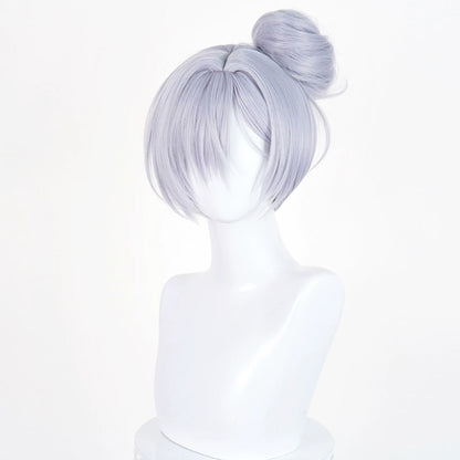 BoomCosplay Game Cosplay Crystal Wave Swimsuit Silver Blue Purple 30cm Wig