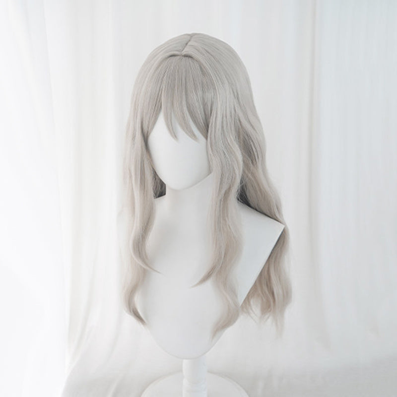 BoomCosplay Game Cosplay First Kindred Light Gray Brown 55cm Wig