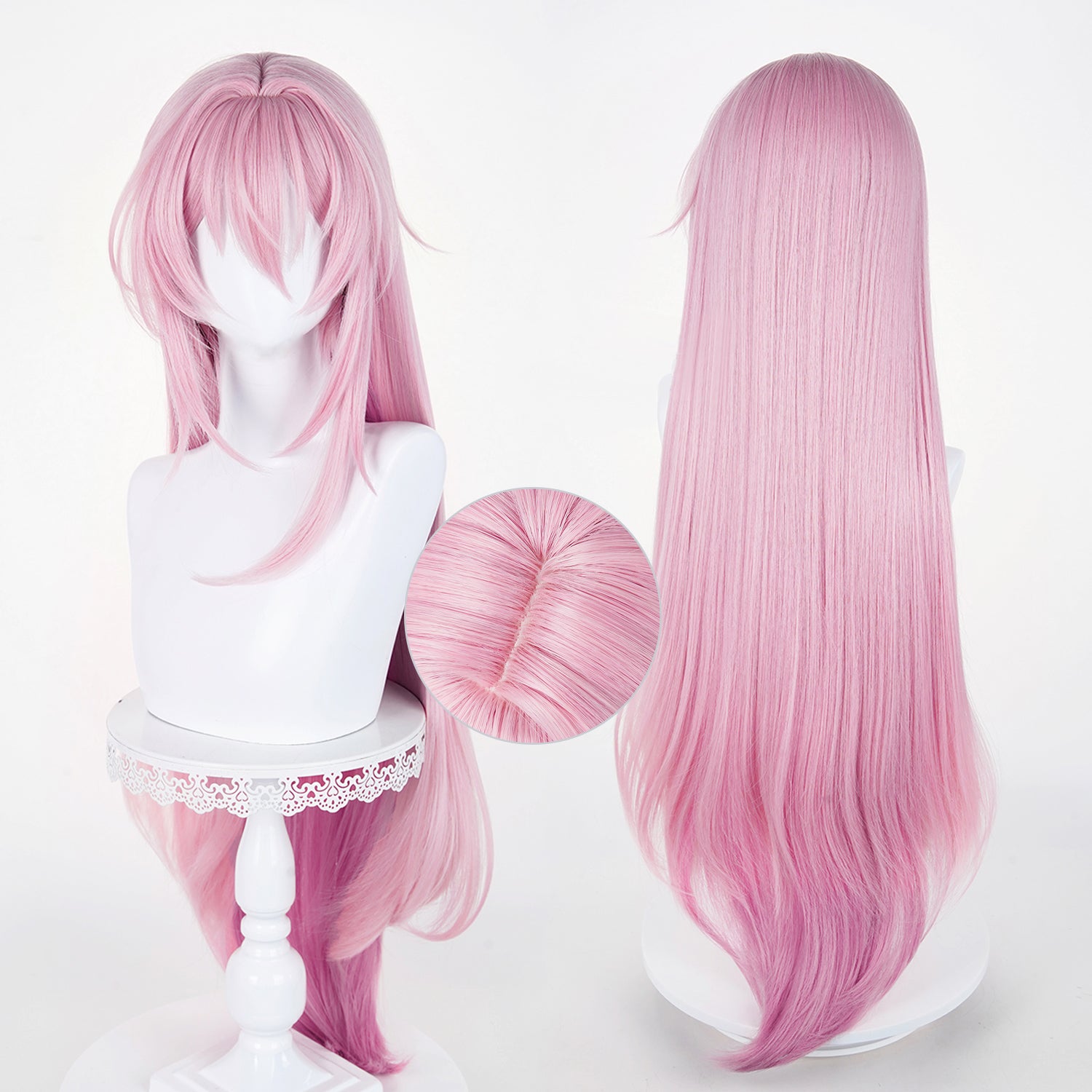 BoomCosplay Spiel Wuwa Cosplay Denia Pink Lila Blau 100cm Perücke