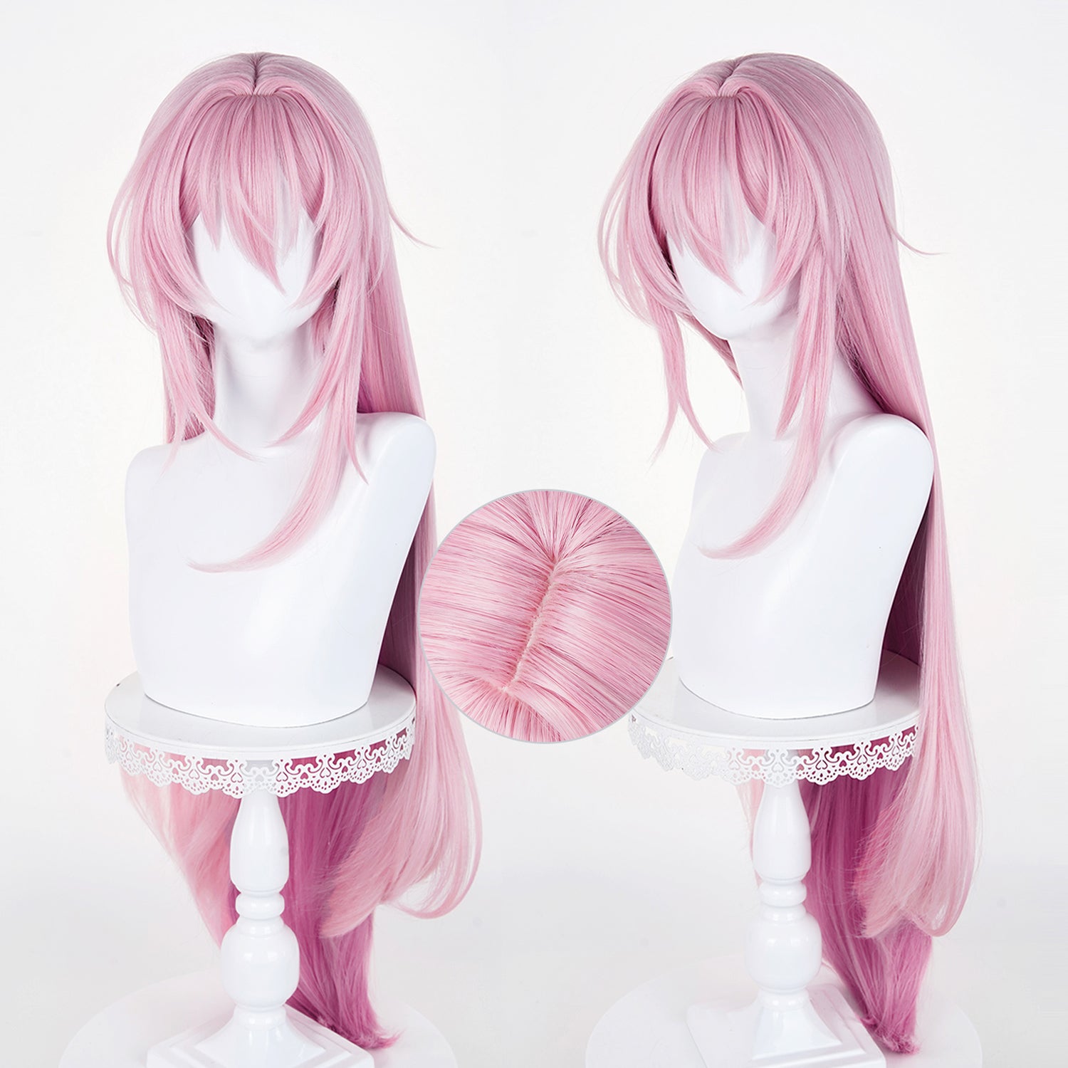 BoomCosplay Spiel Wuwa Cosplay Denia Pink Lila Blau 100cm Perücke