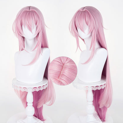 BoomCosplay Spiel Wuwa Cosplay Denia Pink Lila Blau 100cm Perücke
