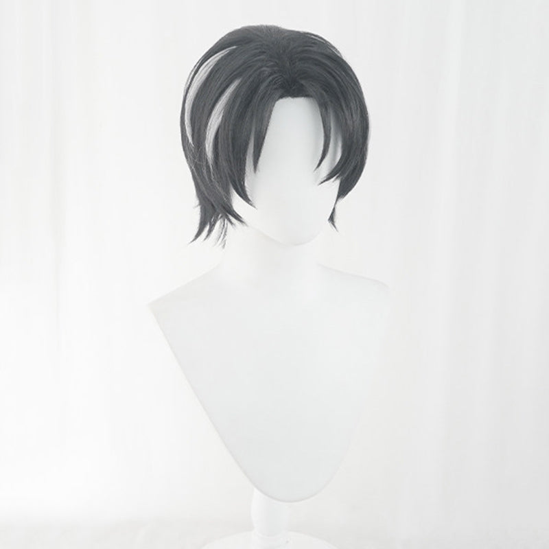BoomCosplay Game Cosplay Lien Black Silver White Wig