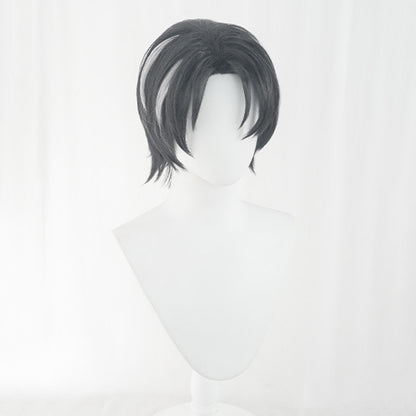 BoomCosplay Game Cosplay Lien Black Silver White Wig