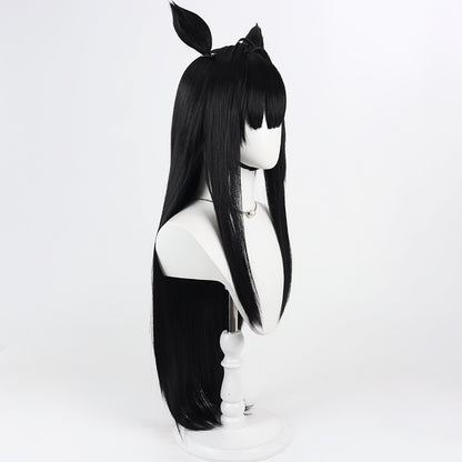 BoomCosplay Game Cosplay Mint Black 80cm Wig