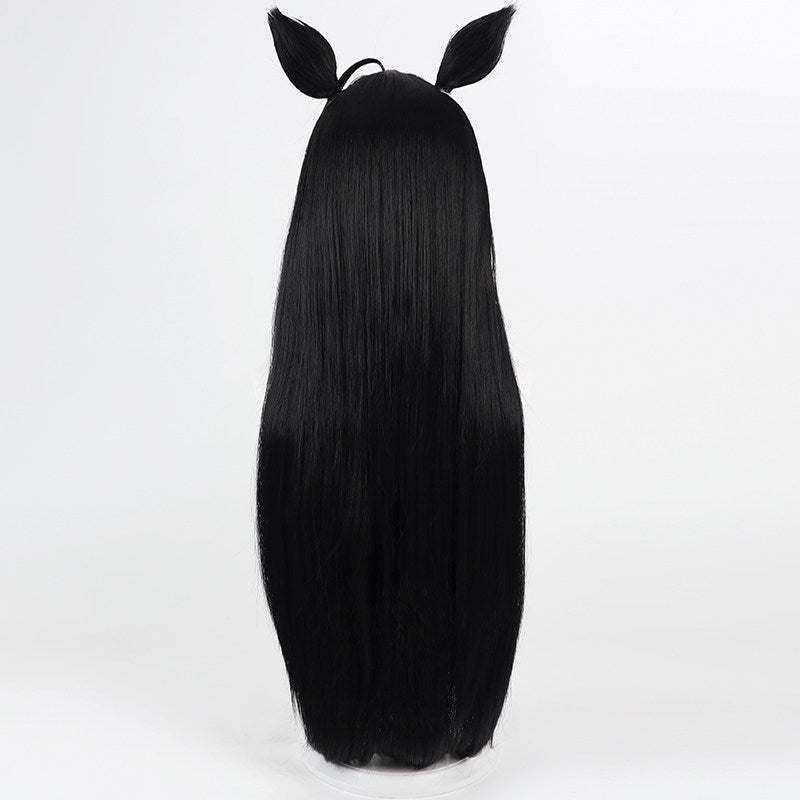 BoomCosplay Game Cosplay Mint Black 80cm Wig