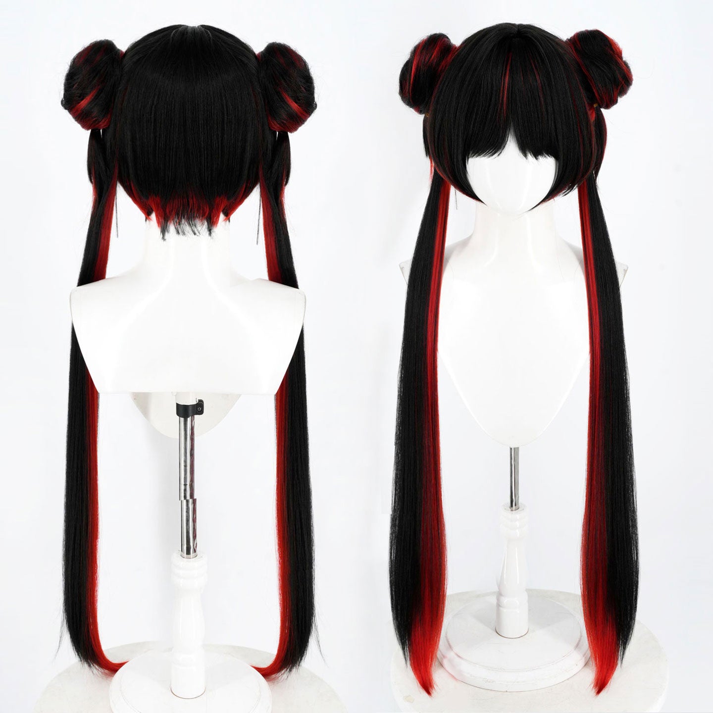 BoomCosplay Spiel Wuwa Cosplay Denia Pink Lila Blau 100cm Perücke