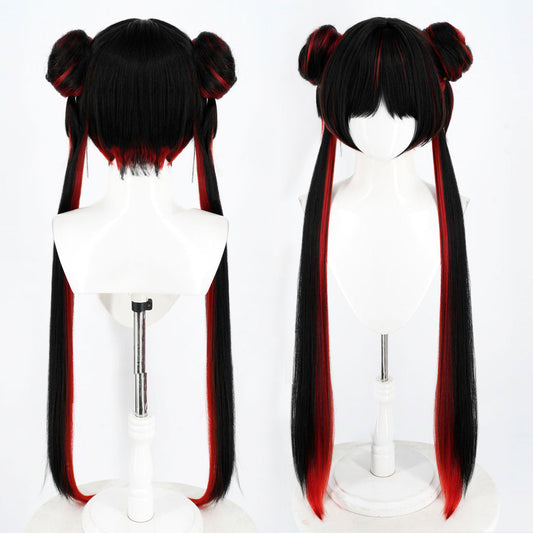 BoomCosplay Spiel Wuwa Cosplay Denia Pink Lila Blau 100cm Perücke